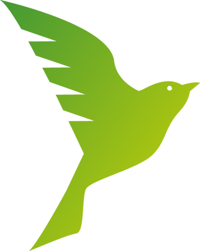 Green Bird - White top right